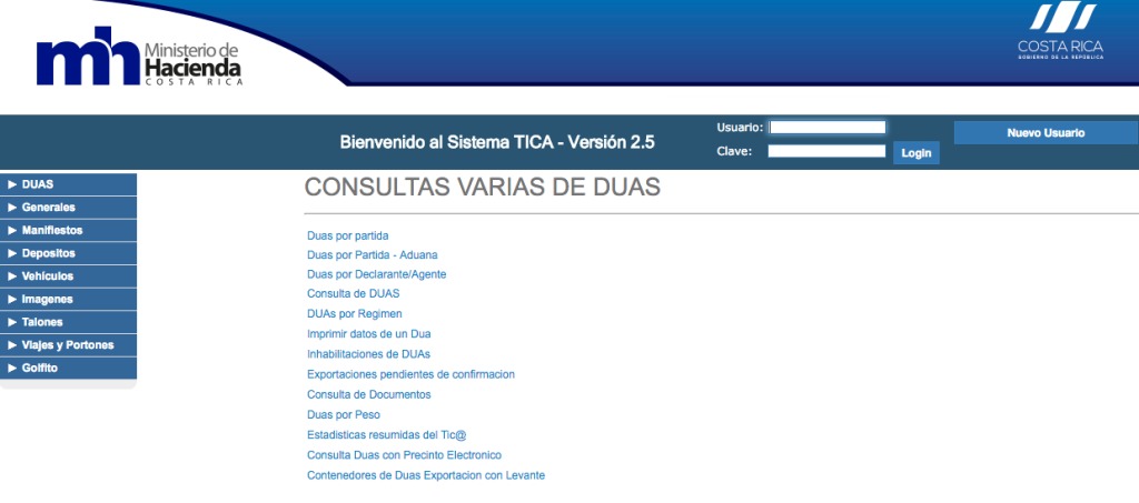 Costa Rica Import Duties